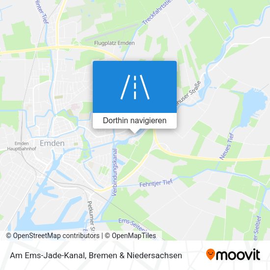 Am Ems-Jade-Kanal Karte