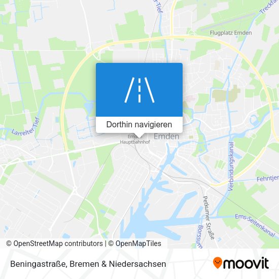 Beningastraße Karte