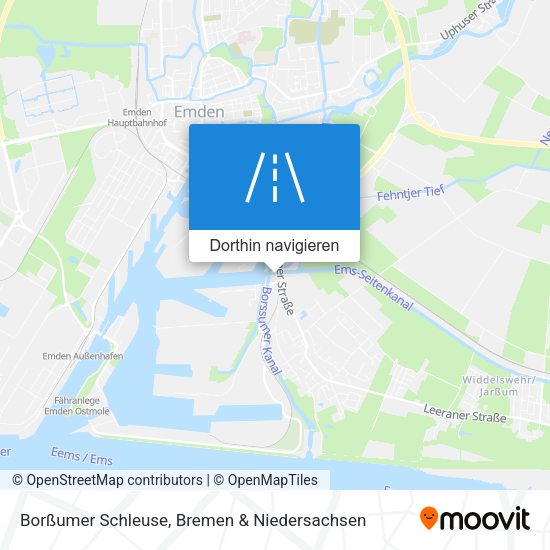 Borßumer Schleuse Karte