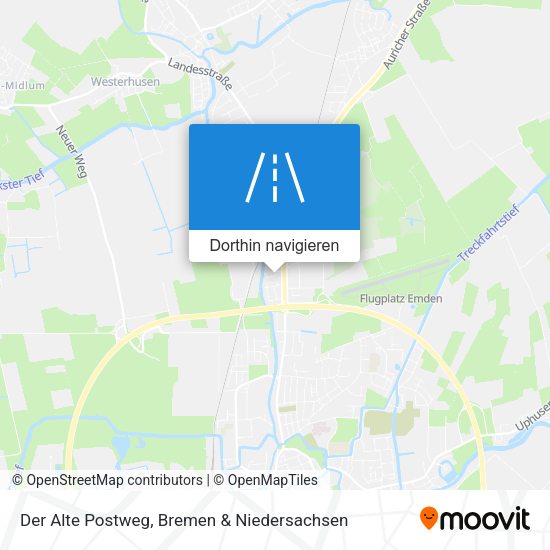 Der Alte Postweg Karte
