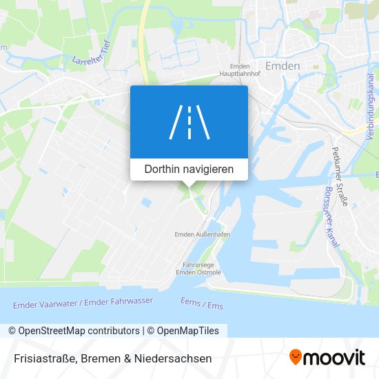 Frisiastraße Karte