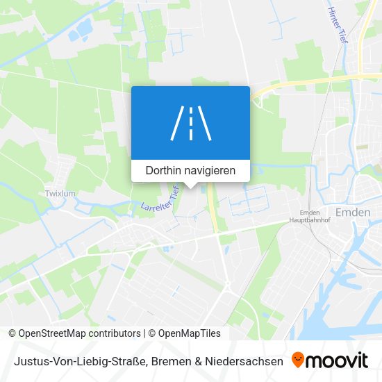 Justus-Von-Liebig-Straße Karte