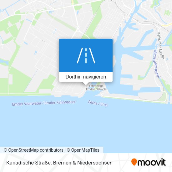 Kanadische Straße Karte