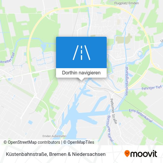 Küstenbahnstraße Karte
