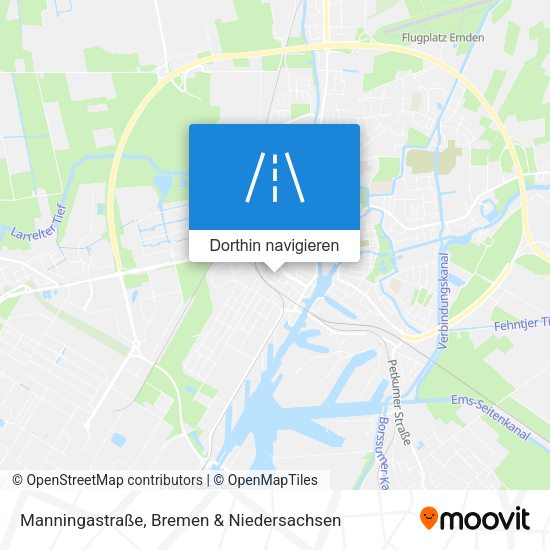 Manningastraße Karte