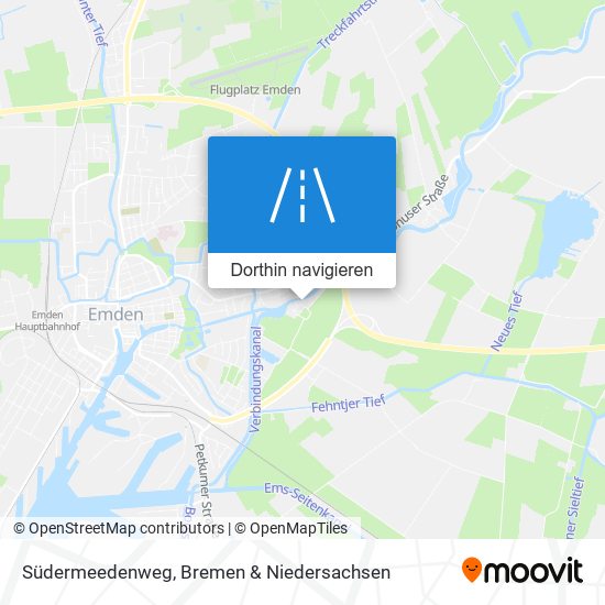 Südermeedenweg Karte