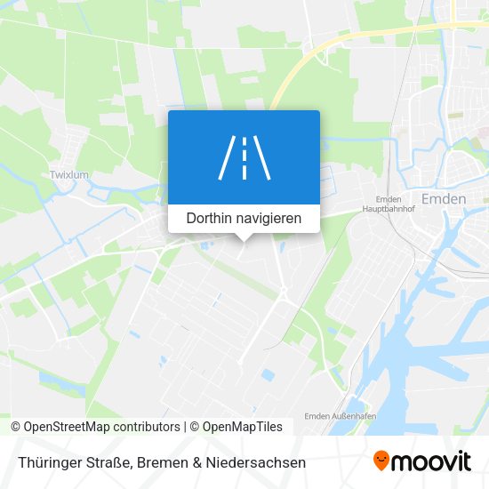 Thüringer Straße Karte