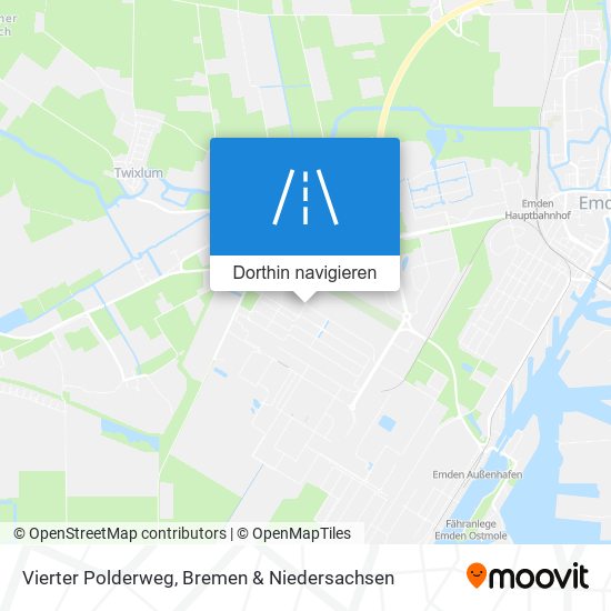 Vierter Polderweg Karte