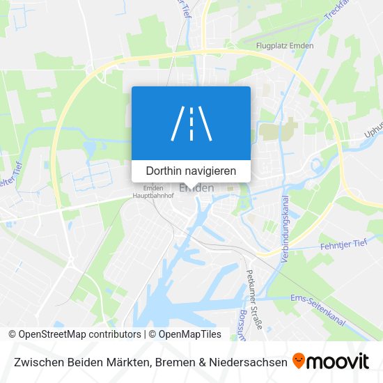 Zwischen Beiden Märkten Karte