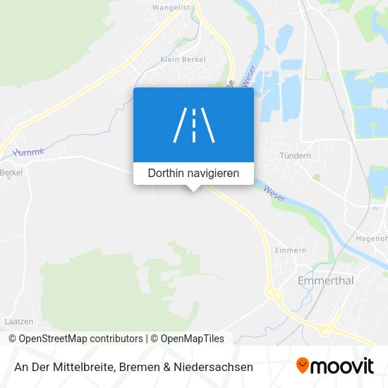 An Der Mittelbreite Karte
