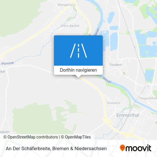 An Der Schäferbreite Karte