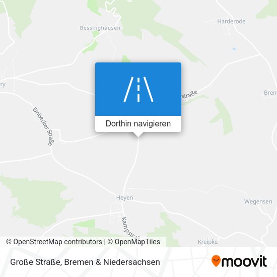 Große Straße Karte