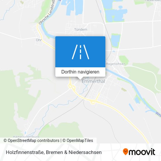 Holzfinnenstraße Karte