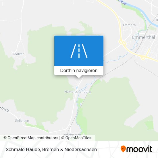 Schmale Haube Karte