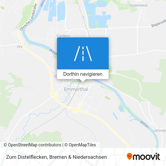 Zum Distelflecken Karte