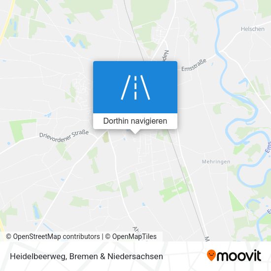 Heidelbeerweg Karte