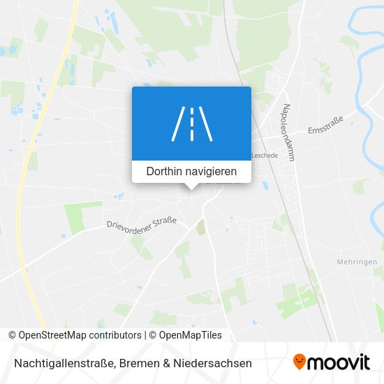 Nachtigallenstraße Karte