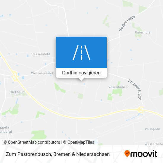 Zum Pastorenbusch Karte