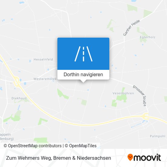 Zum Wehmers Weg Karte