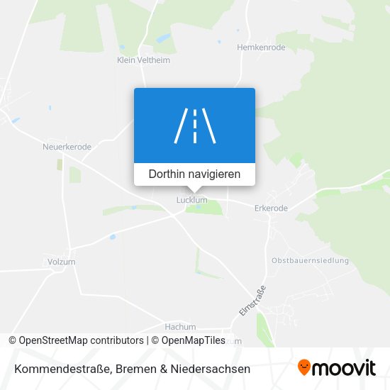 Kommendestraße Karte