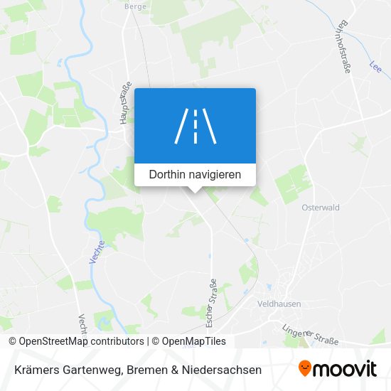 Krämers Gartenweg Karte