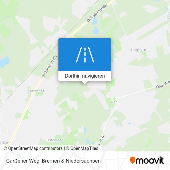 Garßener Weg Karte