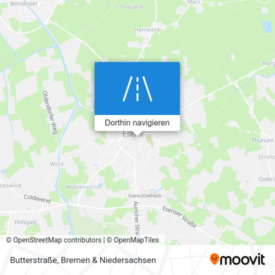 Butterstraße Karte