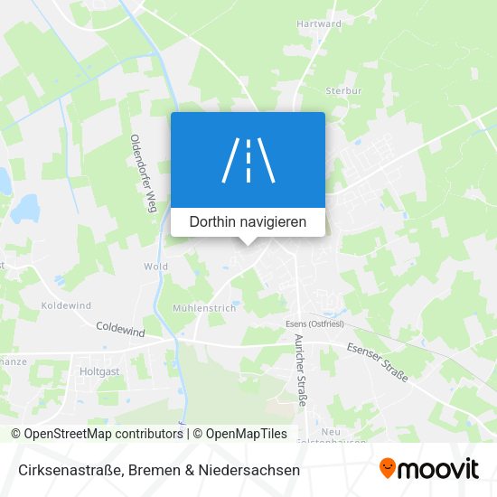 Cirksenastraße Karte
