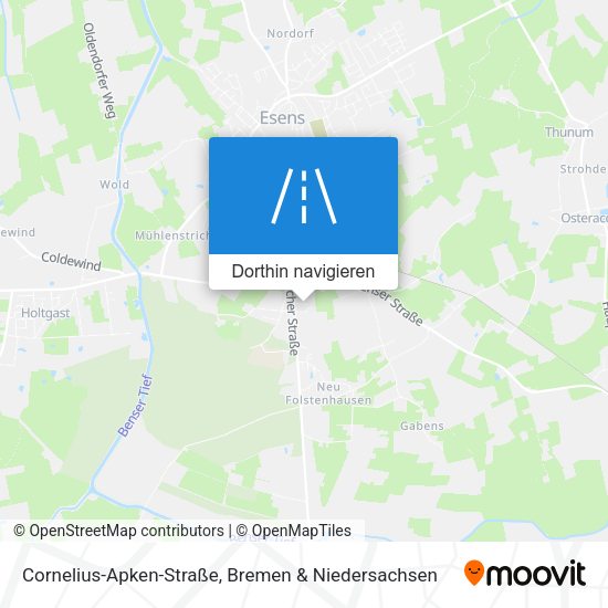 Cornelius-Apken-Straße Karte