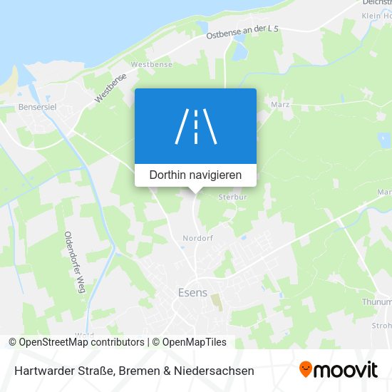 Hartwarder Straße Karte