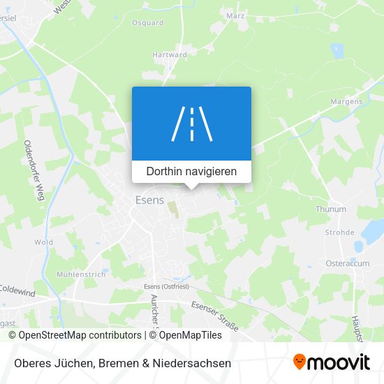 Oberes Jüchen Karte