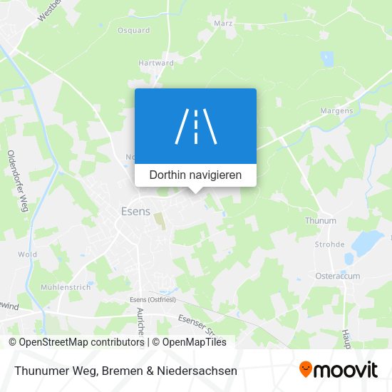 Thunumer Weg Karte
