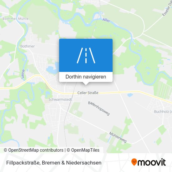 Fillpackstraße Karte