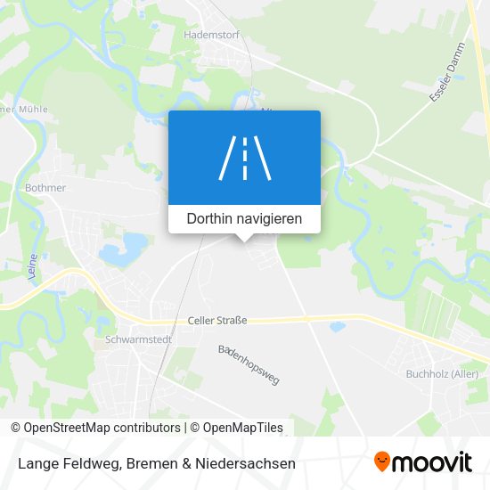 Lange Feldweg Karte