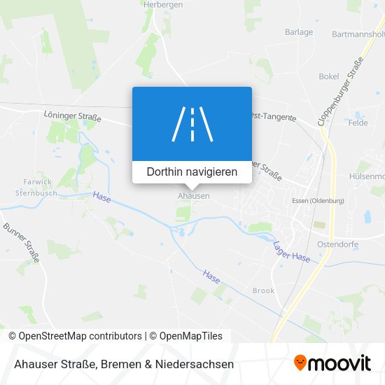 Ahauser Straße Karte