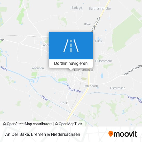 An Der Bäke Karte