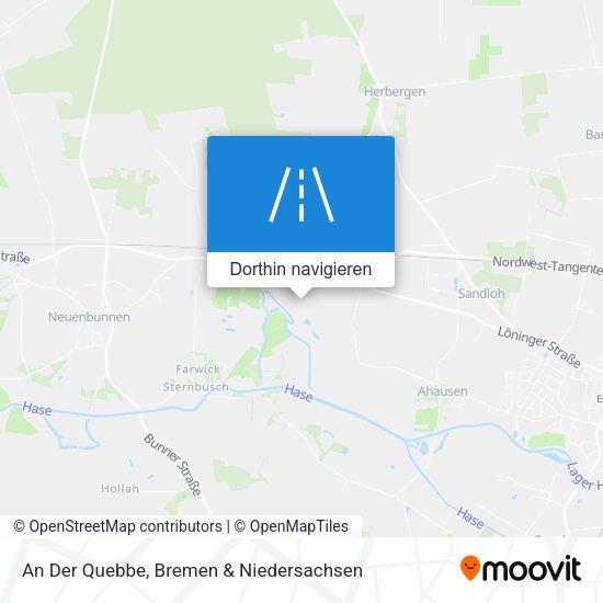 An Der Quebbe Karte