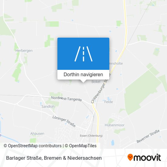 Barlager Straße Karte