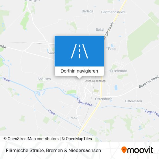 Flämische Straße Karte