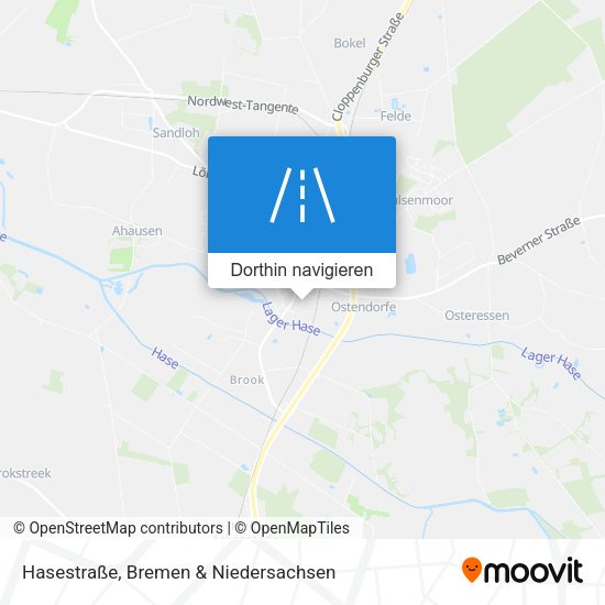 Hasestraße Karte