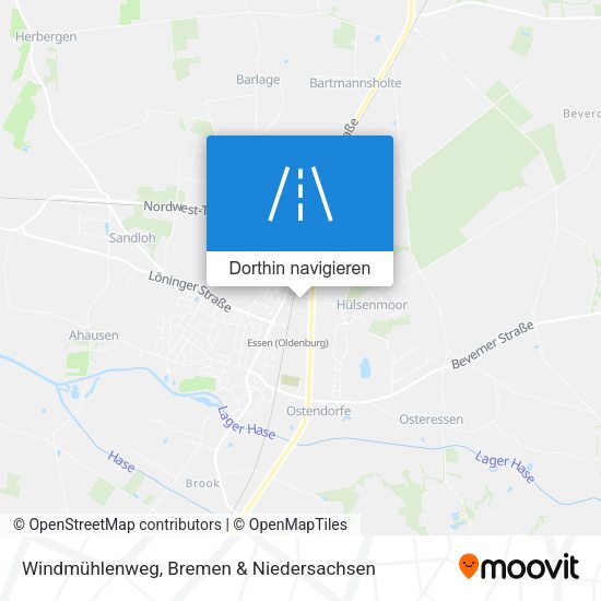 Windmühlenweg Karte