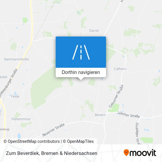 Zum Beverdiek Karte