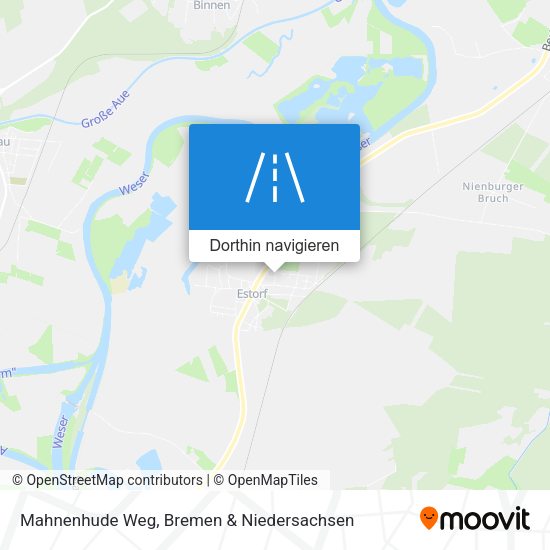 Mahnenhude Weg Karte