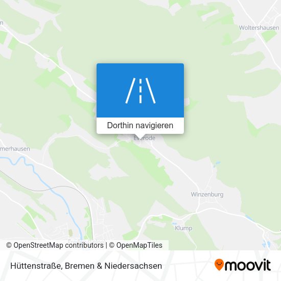 Hüttenstraße Karte