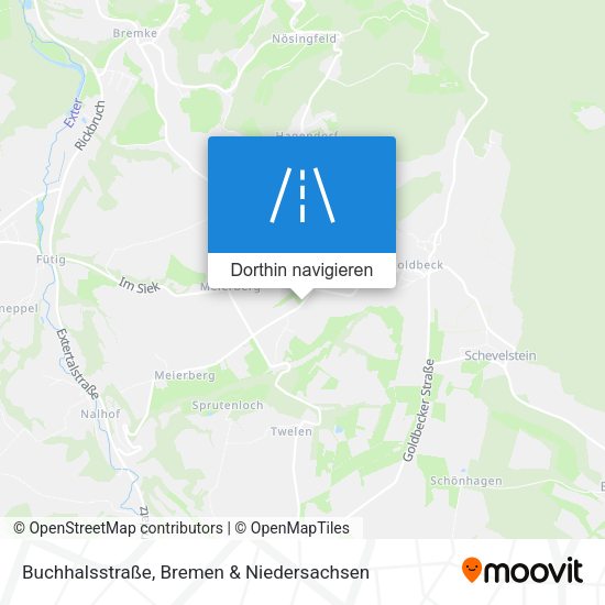 Buchhalsstraße Karte