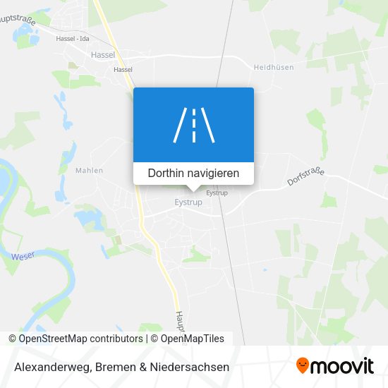 Alexanderweg Karte