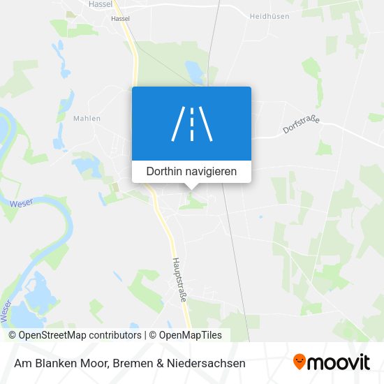 Am Blanken Moor Karte