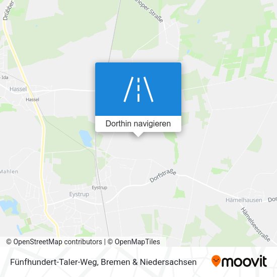 Fünfhundert-Taler-Weg Karte