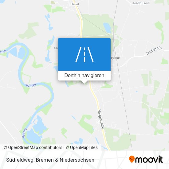 Südfeldweg Karte