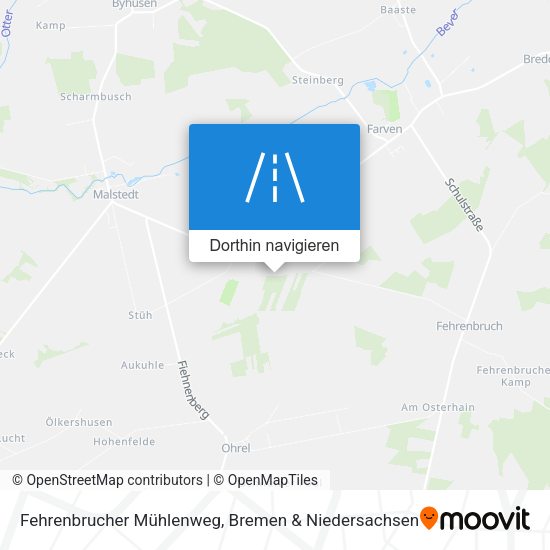 Fehrenbrucher Mühlenweg Karte